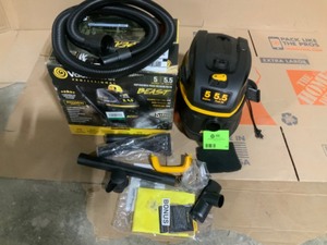 Vacmaster Beast Professional Series 5 Gal. 5.5 Peak HP Jobsite WetDry Vacuum Open box but complete See pics