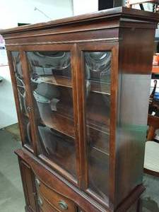 Vintage Glass Front Display Cabinet