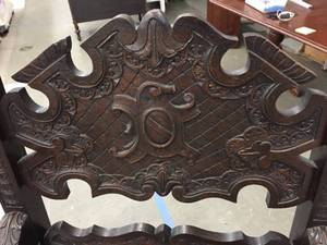 Very Ornate Carved Wooden Chair