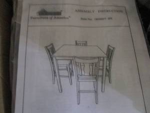 lot 80 image: 4 Tall Dining Chairs without Table...