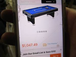 lot 83 image: New in Box Hathaway 8 foot Pool Tab...