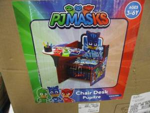 lot 87 image: PJ Masks Chair Desk - used...
