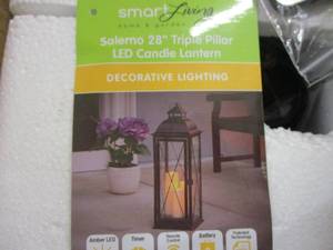 lot 105 image: Smart Living 28 LED Candle Lantern...