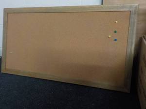 lot 9 image: Bulletin Cork Board 34 x 18...