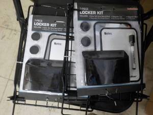 lot 10 image: 7 pc Locker Kits and Locker Stac-A-...