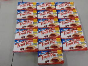 lot 132 image: Hostess Cherry Fruit Pie 4.5 oz 16...