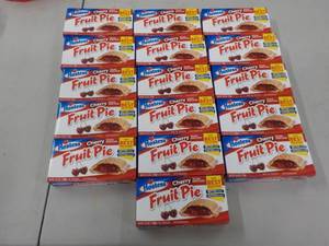 lot 135 image: Hostess Cherry Fruit Pie 4.5 oz 16...