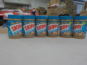 lot 176 image: Skippy Creamy Peanut Butter in date...