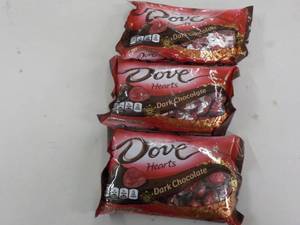 lot 180 image: Dove Heart Dark Chocolate 8.87 oz b...
