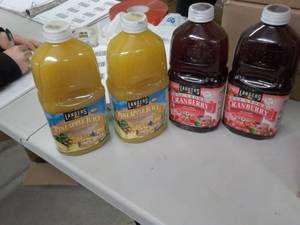 lot 199 image: Pineapple Juice and Cranberry Juice...