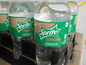 lot 214 image: 8 - 2 liter Bottles of Sprite Ginge...