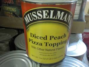 lot 234 image: 7.2 lb. can Musselmans Diced Peach ...