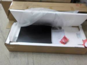 lot 261 image: Black Media Storage TV Stand elect...