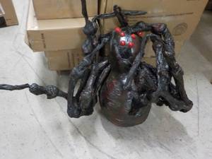 lot 264 image: Giant Black Spider with Red Eyes fo...