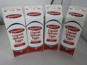 lot 301 image: 4 - 32 oz Papettis Liquid Whole Eg...