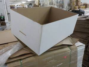 lot 309 image: 75 White Open Boxes 23 x 15 x 10...
