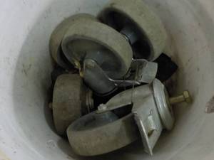 lot 321 image: Bucket of Casters...