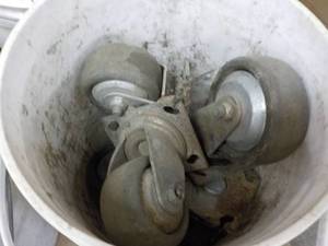 lot 322 image: Bucket of Casters...