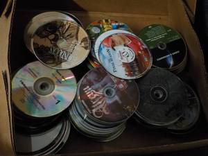 lot 333 image: 300 CDs, DVDs, Games and Audio Boo...