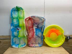 lot 10 image: ESP Lot of 3-  Poly Snow Sleds