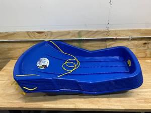 lot 12 image: ESP Lot of 9-  1-Person Arctic Blue Poly Snow Sleds