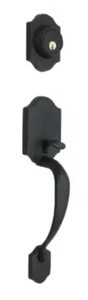 lot 37 image: COPPER CREEK Black Heritage Single Cylinder Entrance Handleset (Exterior Handle)