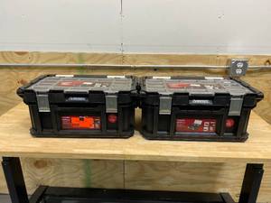 lot 48 image: HUSKY Lot of 2-  22 in. Connect Cantilever Toolboxes