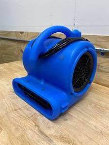 lot 61 image: B-AIR 14 HP Air Mover Blower Fan for Water Damage Restoration Carpet Dryer Floor Home and Plumbing Use in Blue