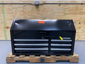 lot 102 image: HUSKY 41 in. 6-Drawers Top Chest in Black