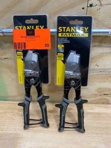 lot 85 image: STANLEY Lot of 2-  Fatmax 30 Degree Duct Notcher Tools