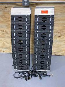 lot 106 image: Lot of 2-CARGOSMART 12 in. W x 90 in. L Hybrid S-Curve Centerfold Loading Ramp 750 lb.