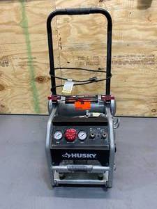lot 119 image: HUSKY 4.5 Gal. Portable Electric-Powered Silent Air Compressor