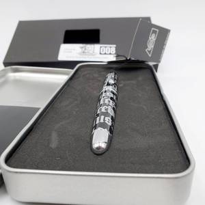 lot 008 image: ACME Studios Gothic Script Silver Fountain Pen ,New In Case ( $115 Value)