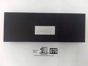 lot 076 image: LAMY Studio Fountain Pen, Black, Medium Nib ($230 Value)