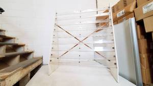 lot 077A image: Wooden and Plexi-Glass Card Display Rack