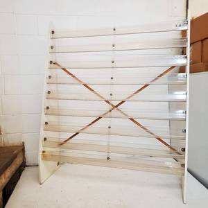 lot 083A image: Plexi-Glass and Wood Card Display Rack