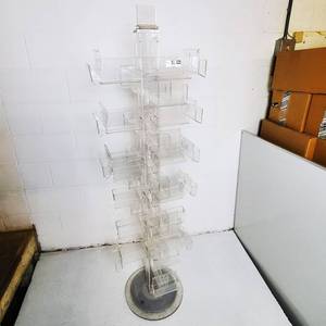 lot 094 image: Clear Solutions Spinning Plexi-Glass Card Rack