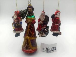 lot 130 image: Beautiful Intricate Christmas Ornaments