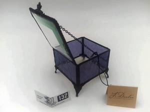 lot 132 image: J. Devlin Hand-Crafted Glass Box