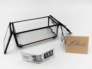lot 133 image: 2 J. Devlin Hand-Crafted Glass Boxes