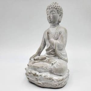 lot 194 image: Praying Stone Buddha Tealight Holder (New)