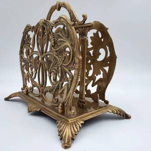 lot 199 image: Victorian Style Brass Letter Holder