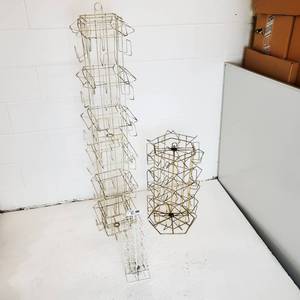 lot 211 image: Metal Spinning Greeting Card Racks