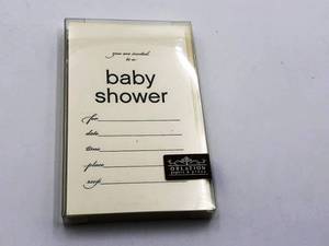 lot 296 image: Oblation Paper Press Baby Shower Invites, 10 Packs