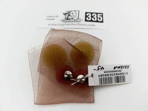 lot 335 image: Zsiska Hand-Crafted Resin Earrings ($49 value)