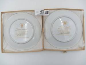 lot 001 image: Norman Rockwell - Tom Sawyer Series Plates - 1 & 2 - First Limited Edition (Valued  $50)