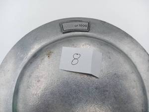 lot 008 image: Norman Rockwell -Vintage Wilton-Columbia Norman Rockwell Day Limited Edition Pewter Plate 11Limited Edition  (Valued  $35)