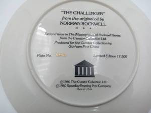 lot 009 image: Norman Rockwell - The Challenger-Early Limited Edition (Valued  $50)