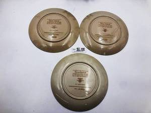 lot 053 image: Norman Rockwell -3 Gorham Plates- Limited Edition  (Valued  $115)