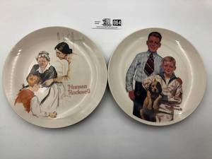 lot 064 image: Norman Rockwell Vignette Series (Valued  $90)
